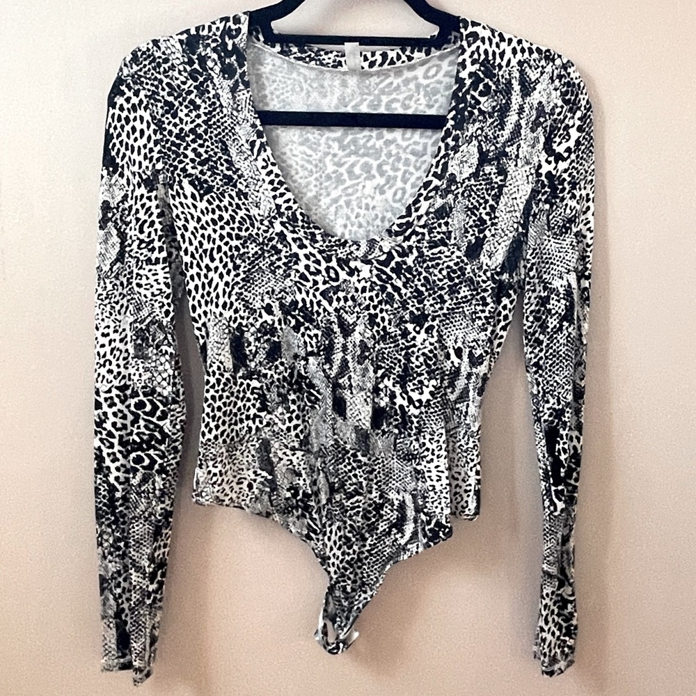 Free People Snake Skin Bodysuit